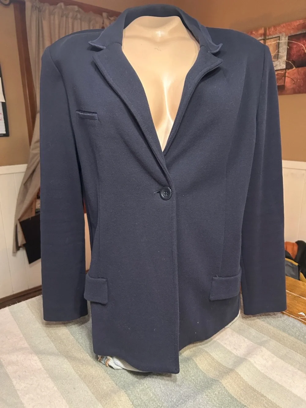 Amina Rubinacci Napoli Classic Navy Single-Button Women's Blazer